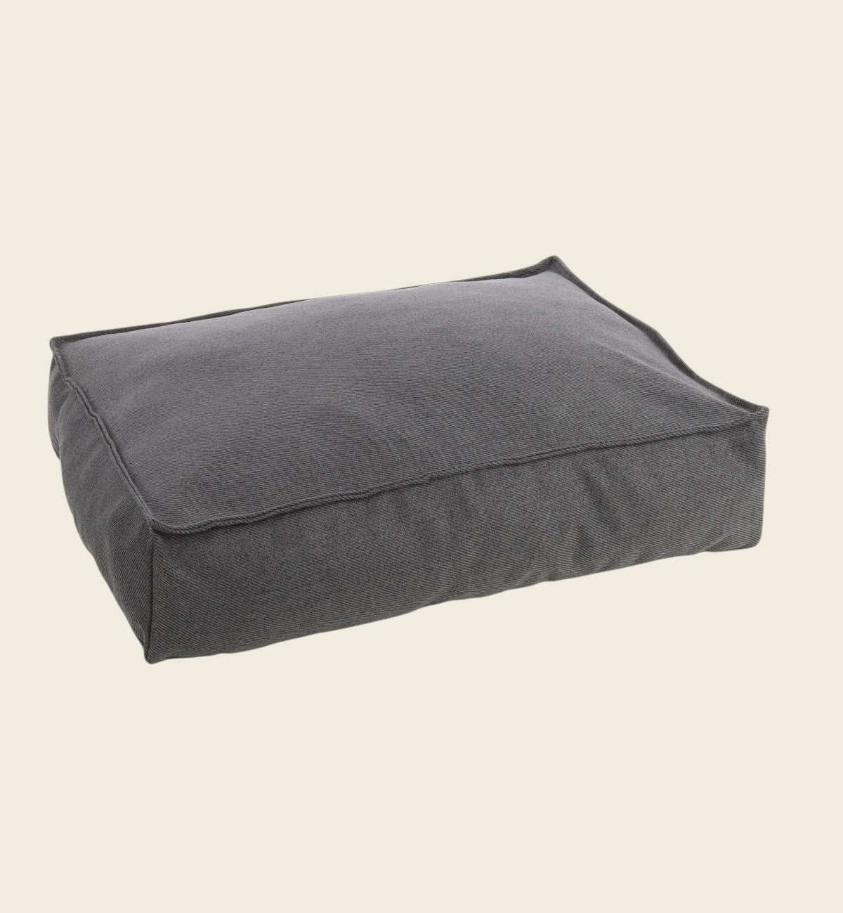 Animozen coussin rectangulaire gris foncé en textile avec rembourrage en mousse à mémoire de forme, 18 cm d'épaisseur.