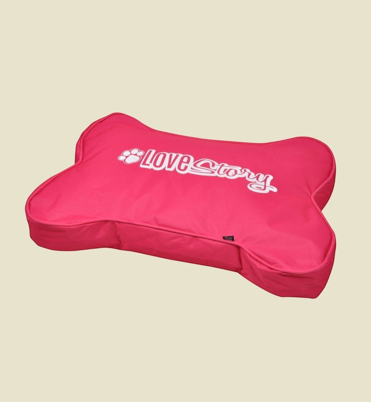 Animozen coussin pour chien déhoussable en forme d'os rose, 100x70x15 cm, 100% polyester