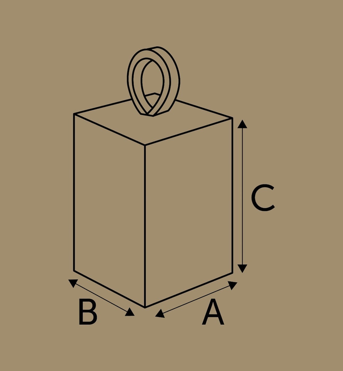 Distributeur de sacs à déjections pour chien Animozen en similicuir, avec mousqueton et fermeture éclair. Dimensions 6,3x5,8x9,5 cm.