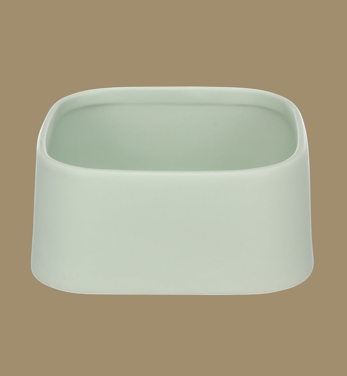 Animozen gamelle carrée en céramique vert 900 ml pour chien, design moderne et finition émaillée.
