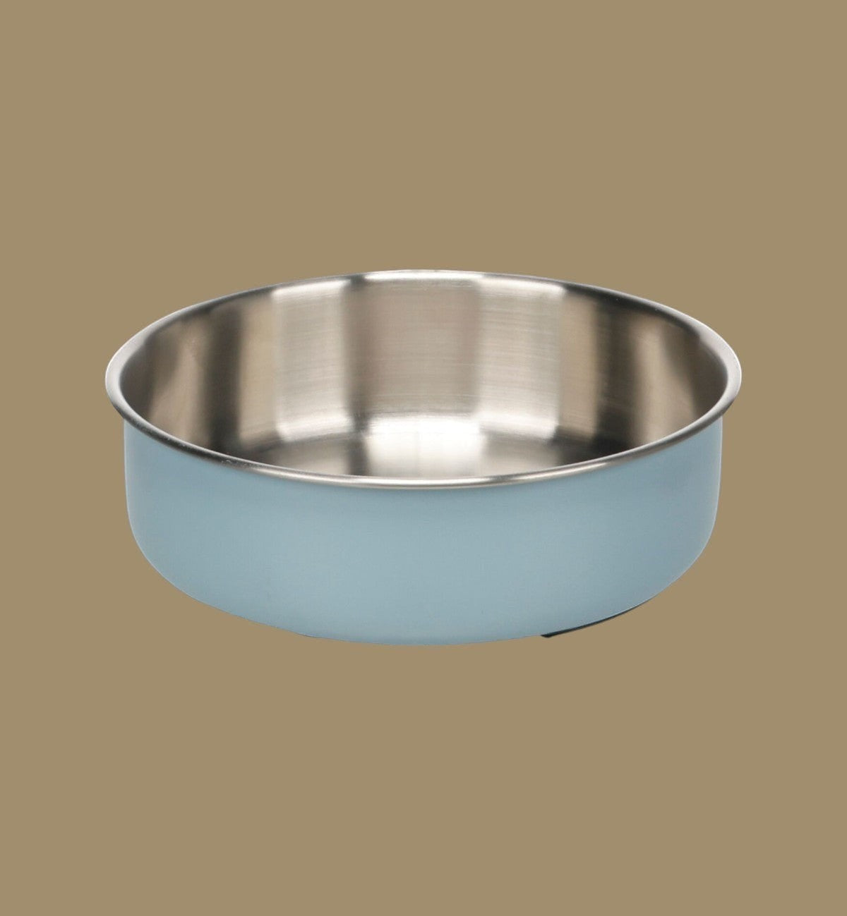 Gamelle Yums en acier inoxydable bleu clair, finition brossée, fond antidérapant, 870 ml, par Animozen