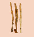 Animozen natural horsehide chew, 40cm long, beige and brown, for healthy chewing and dental hygiene.