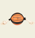 Jeu pour chien Animozen, ballon de basket orange en caoutchouc avec corde pour tirer et lancer, résistant.