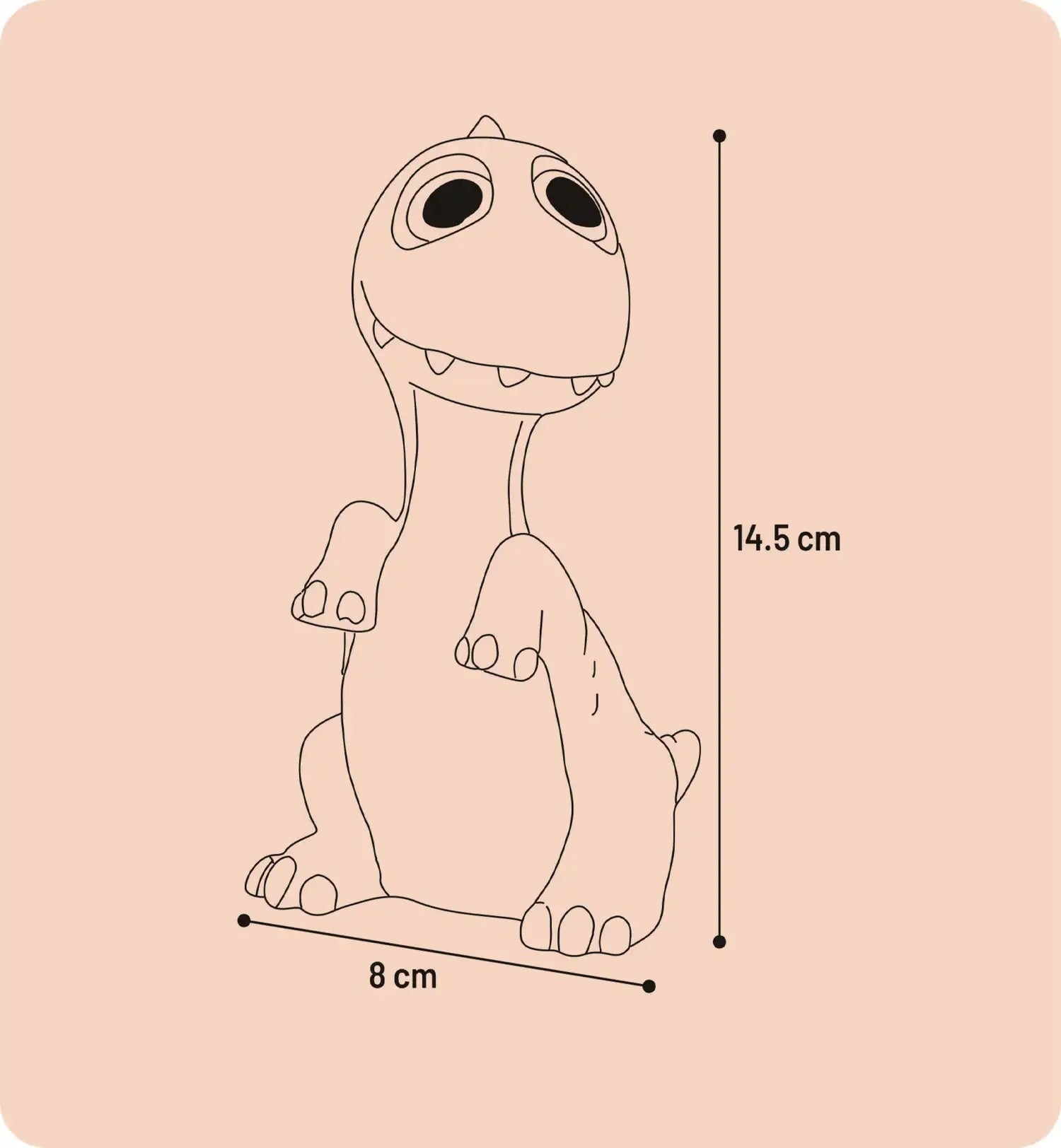 Animozen dinosaure en latex vert avec couineur intégré, jeu résistant aux éclaboussures pour chien.