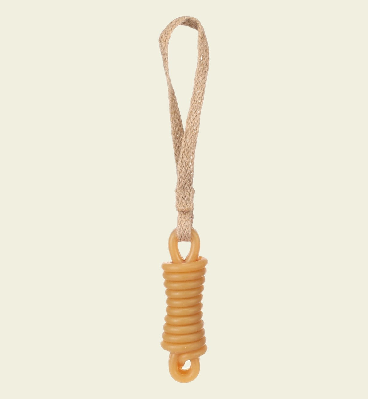 Animozen jouet Guma bâton avec corde en caoutchouc naturel brun pour chien, 29,5 cm