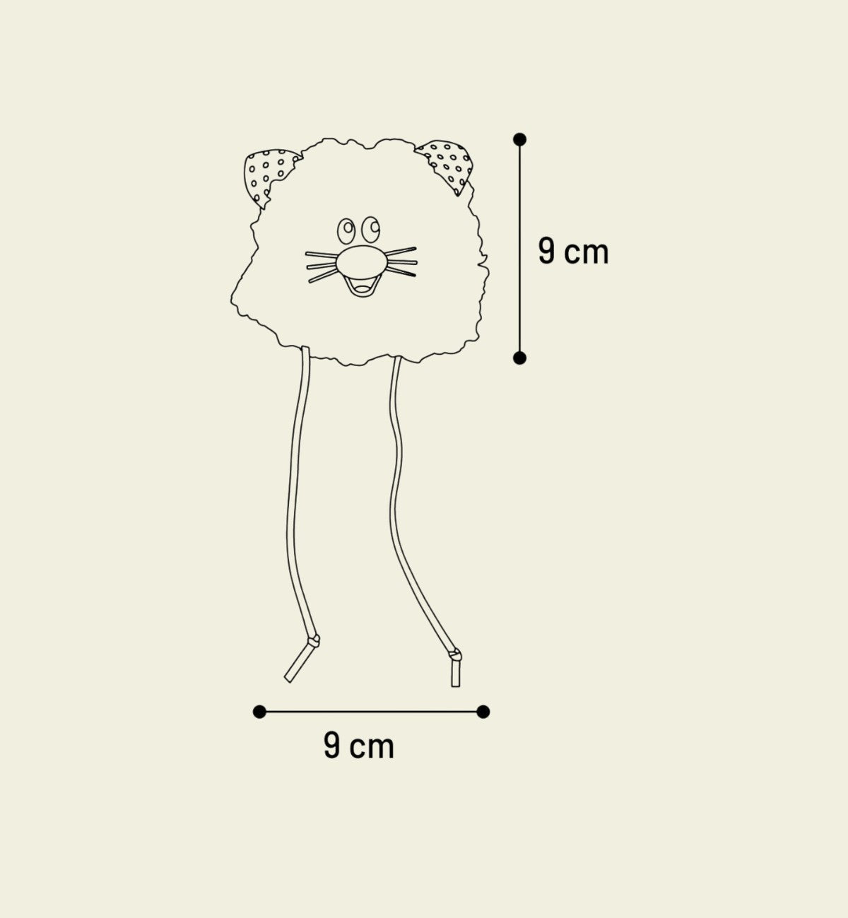 Animozen Jouet Gripi peluche douce rose pour chat, avec cataire et rubans, 9x9x4 cm