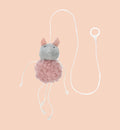 Animozen Jouet suspendu Gripi souris rose en peluche avec cataire pour chat, 12 cm