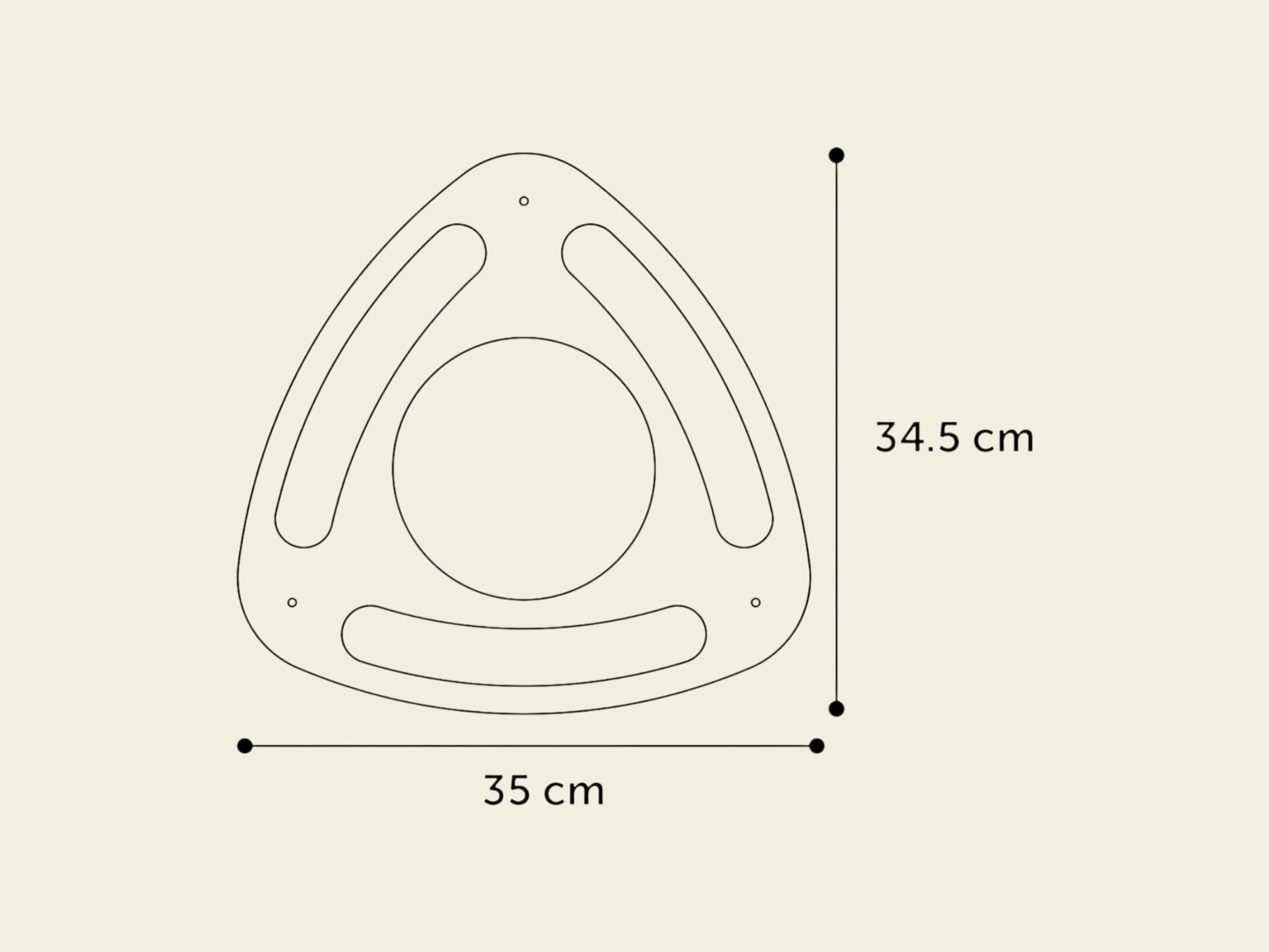 Animozen Jouet Densi Triangle Interactif à Gratter en MDF et carton avec 3 balles sonores.