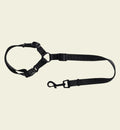 Animozen Laisse de voiture noire en polyester et métal, réglable, pour chien, avec mousqueton.