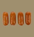 Animozen mini saucisses cocktail au poulet pour chiens, tendres et faciles à mâcher, sans sucre ajouté.