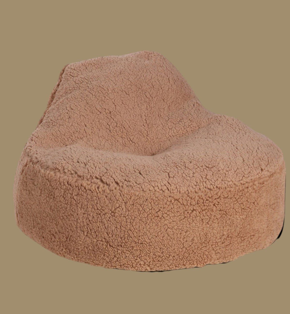 Animozen Panier Sofa en peluche sherpa moka avec rebords rembourrés pour chats et chiens