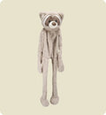 Animozen Peluche Raton laveur géante sonore pour chien, taupe, polyester, sans rembourrage, couineur intégré, 95 cm