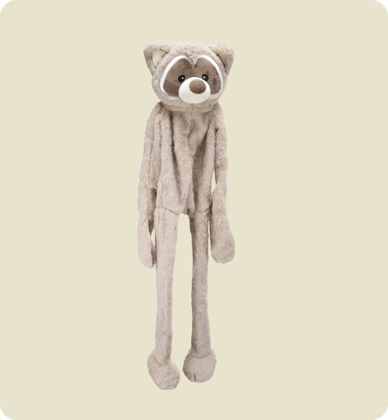 Animozen Peluche Raton laveur géante sonore pour chien, taupe, polyester, sans rembourrage, couineur intégré, 95 cm