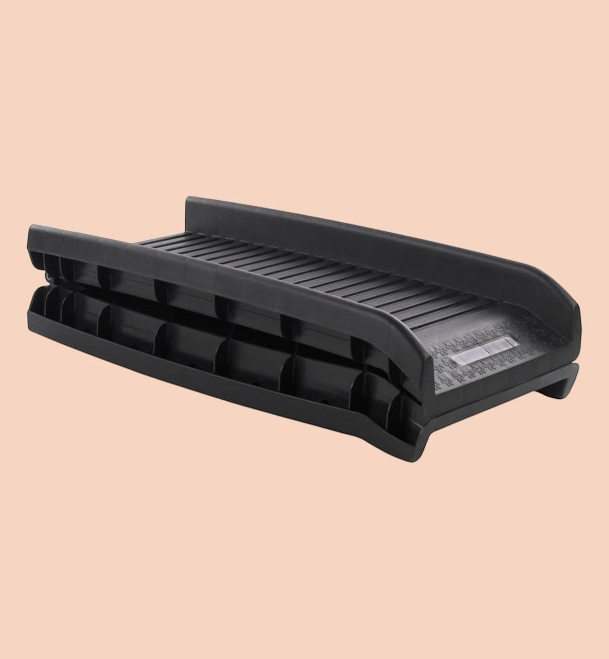 Animozen Rampe pour chien pliable noire, antidérapante, idéale pour les chiens âgés ou avec problèmes articulaires.