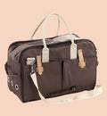 Sac de transport pour chien Animozen Boston brun foncé en polyester, avec poignées et bandoulière, 52x25x35 cm
