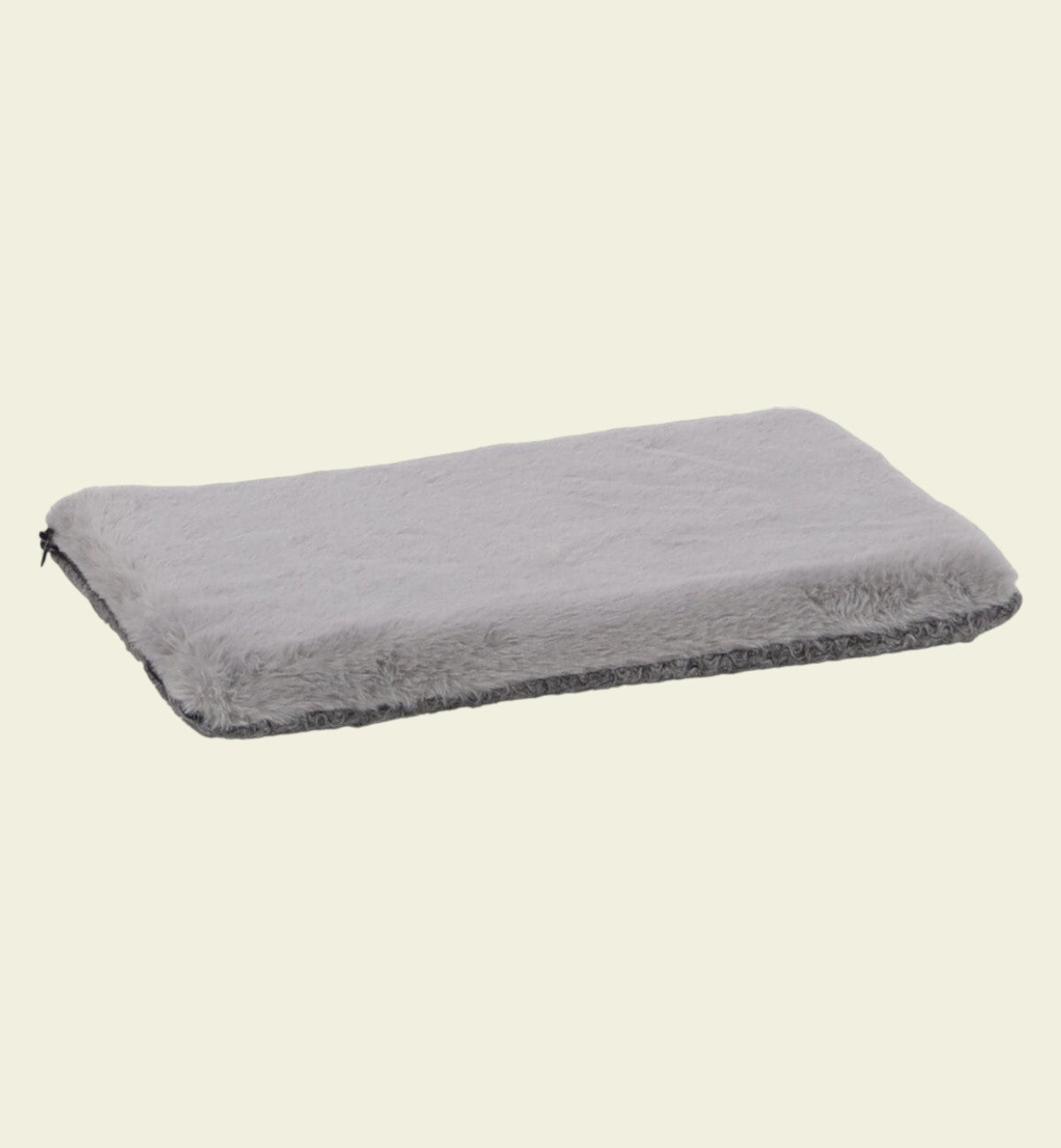 Animozen Sac de Transport pour Chien Colby gris en polyester avec finition peluche douce, fond amovible et sangle intérieure.