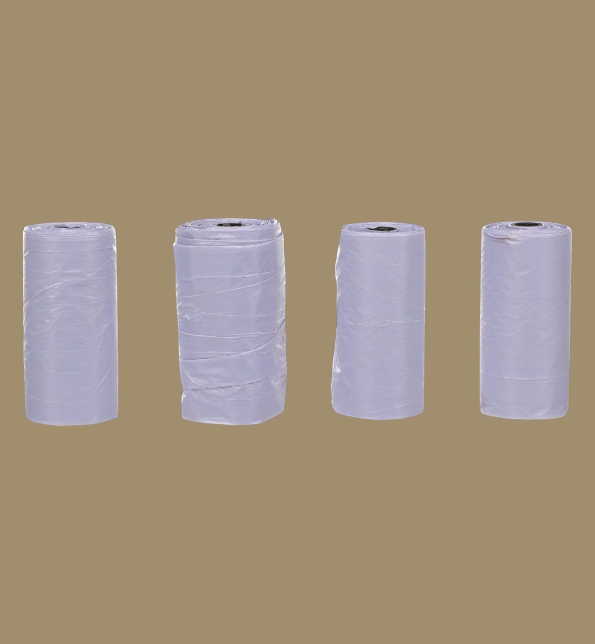 Animozen Lot de 4 rouleaux de sacs à déjections pour chien, 22x32 cm, en polyéthylène haute densité, couleur pastel.