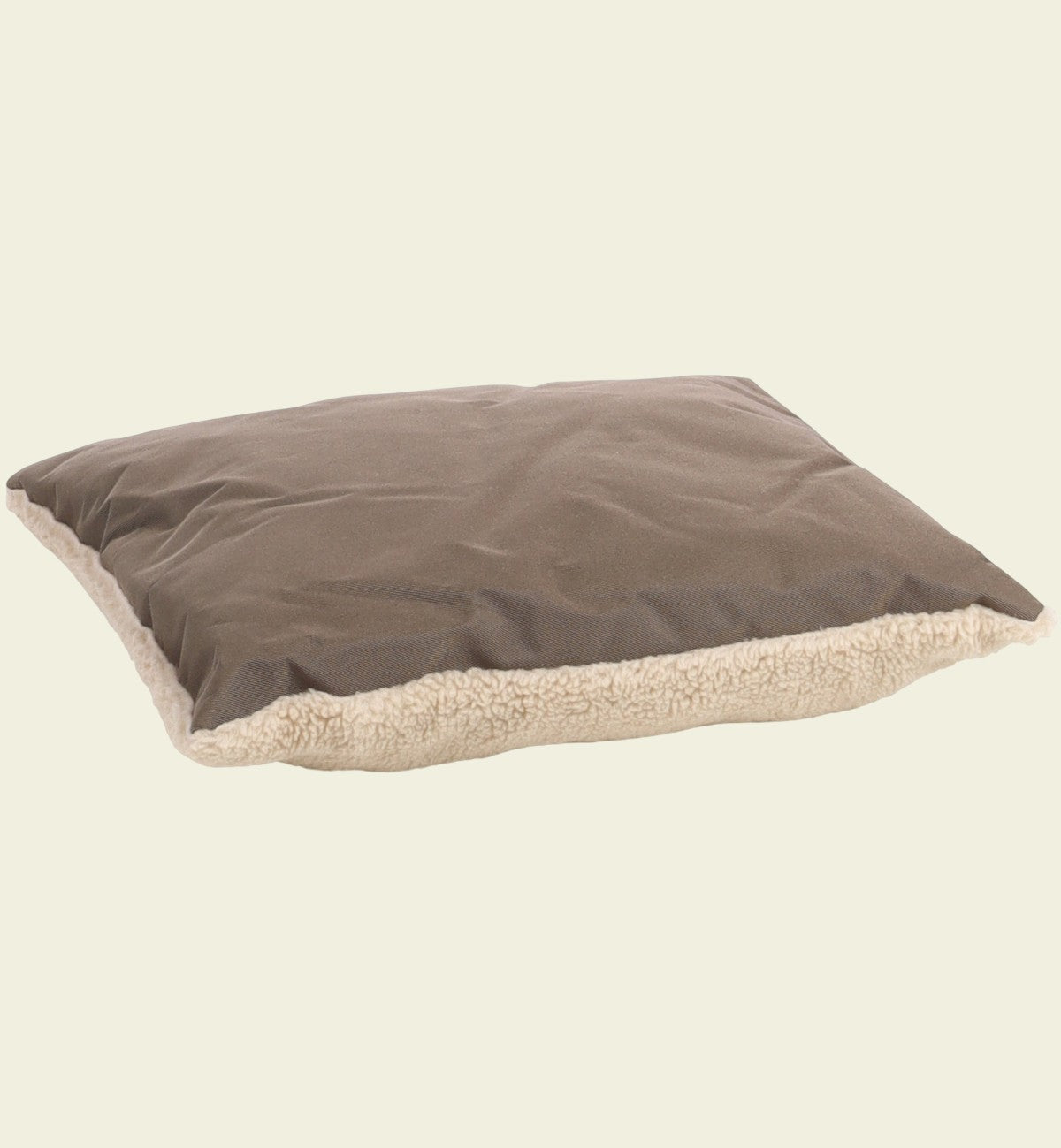Animozen Siège auto pour chien brun en polyester avec bordure sherpa, 60 x 51 x 20 cm