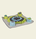 Tapis de fouille et à renifler Animozen Joya pour chien en polyester gris, bleu et vert, 40 cm