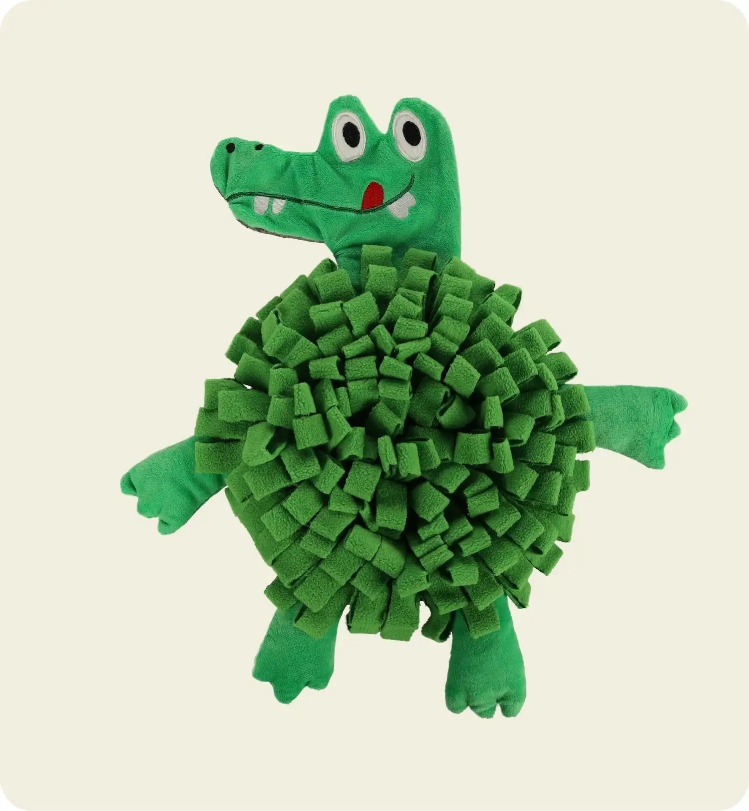 Animozen tapis de fouille crocodile vert en polyester pour chien, lavable en machine, base antidérapante.