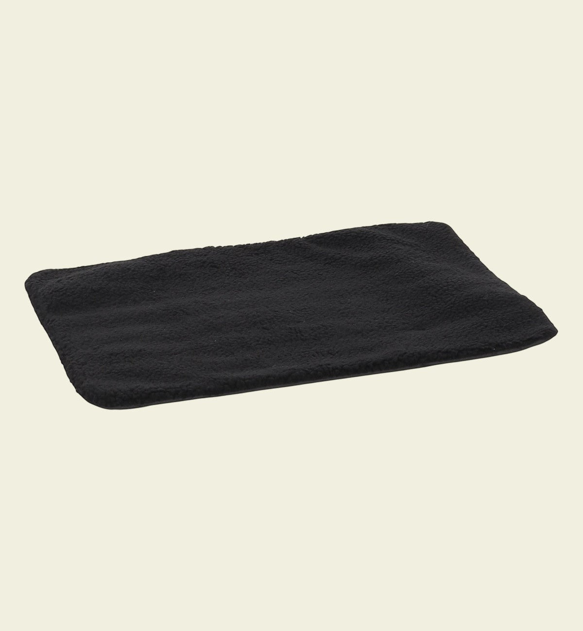 Animozen tapis noir en polaire pour cage de transport pour animaux, doux et confortable.