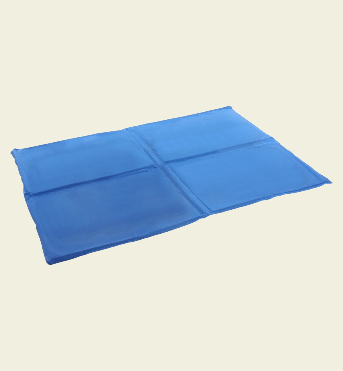 Tapis rafraîchissant bleu Animozen pour chien, en polyester avec rembourrage gel et mousse, idéal pour l'été.