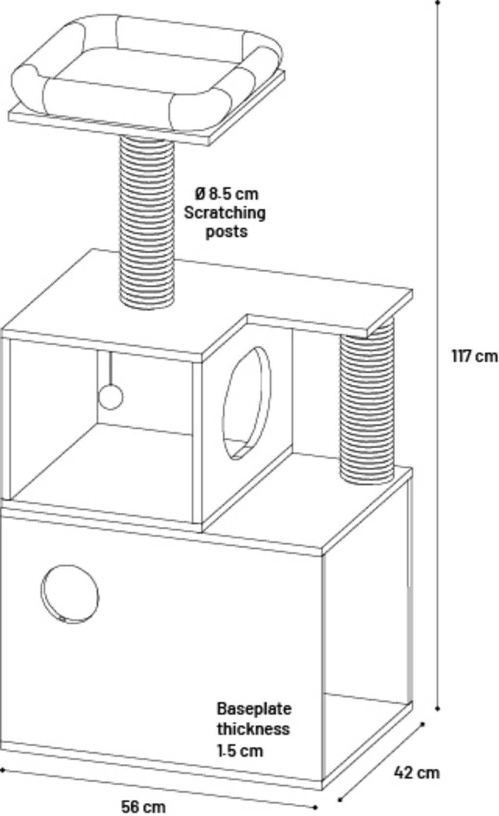 Arbre a griffer pour chat Miribel