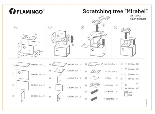 Arbre a griffer pour chat Miribel