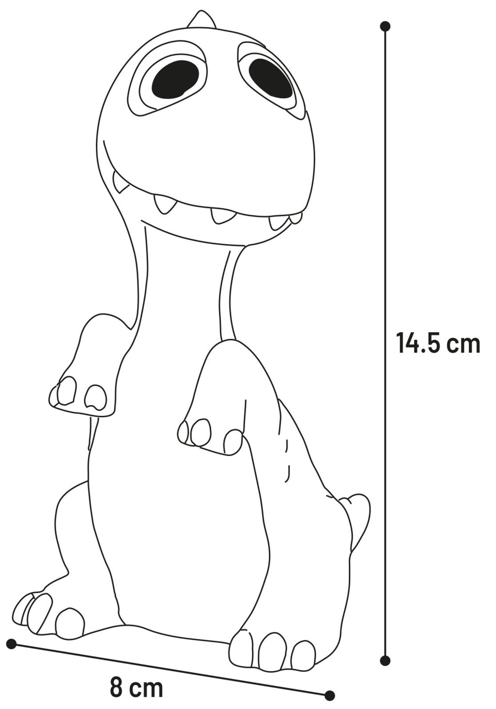 Jeu couineur Una le dinosaure - vue 3