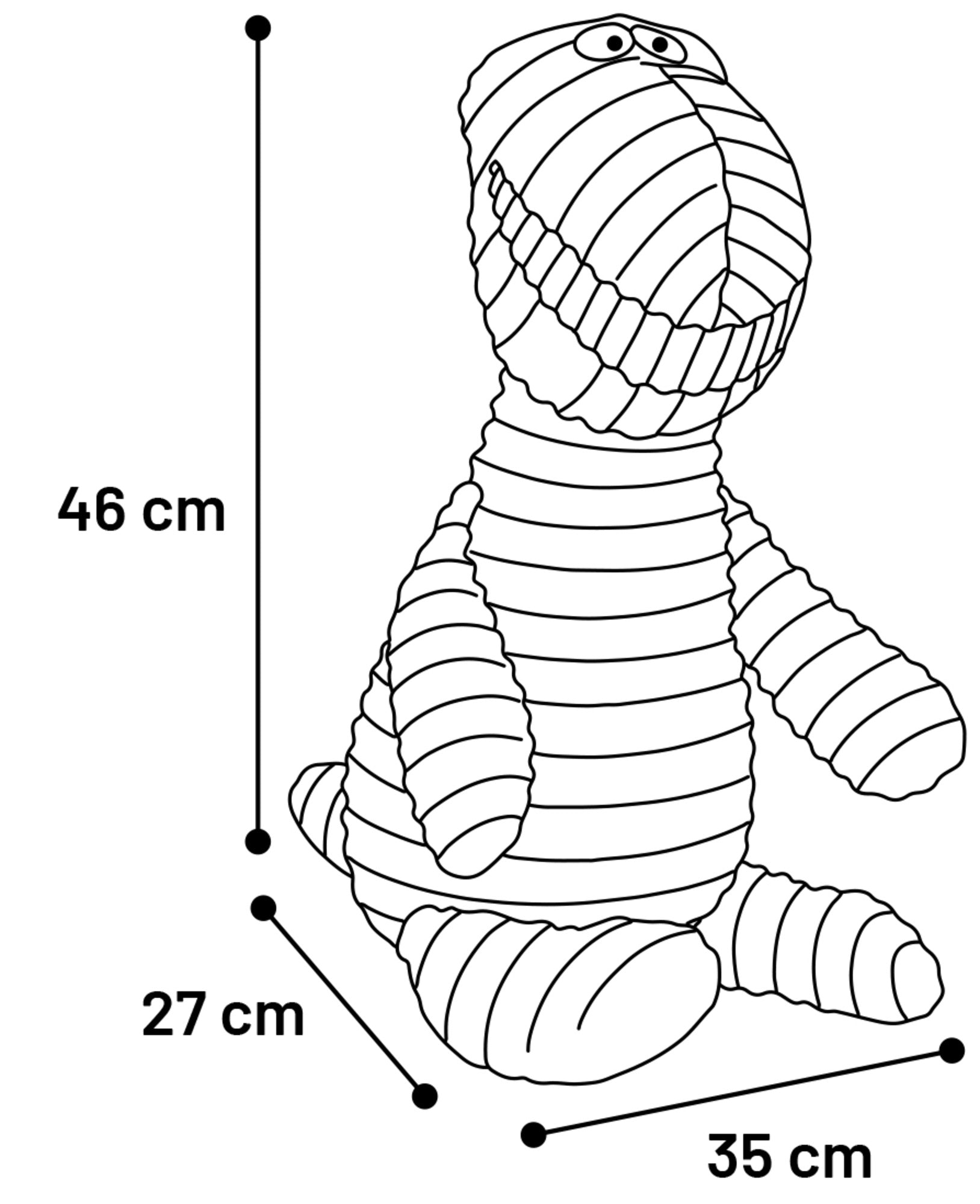 Peluche sonore Crocodile - vue 3
