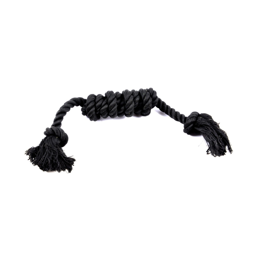 Jeu corde multi noeuds noir pour chien