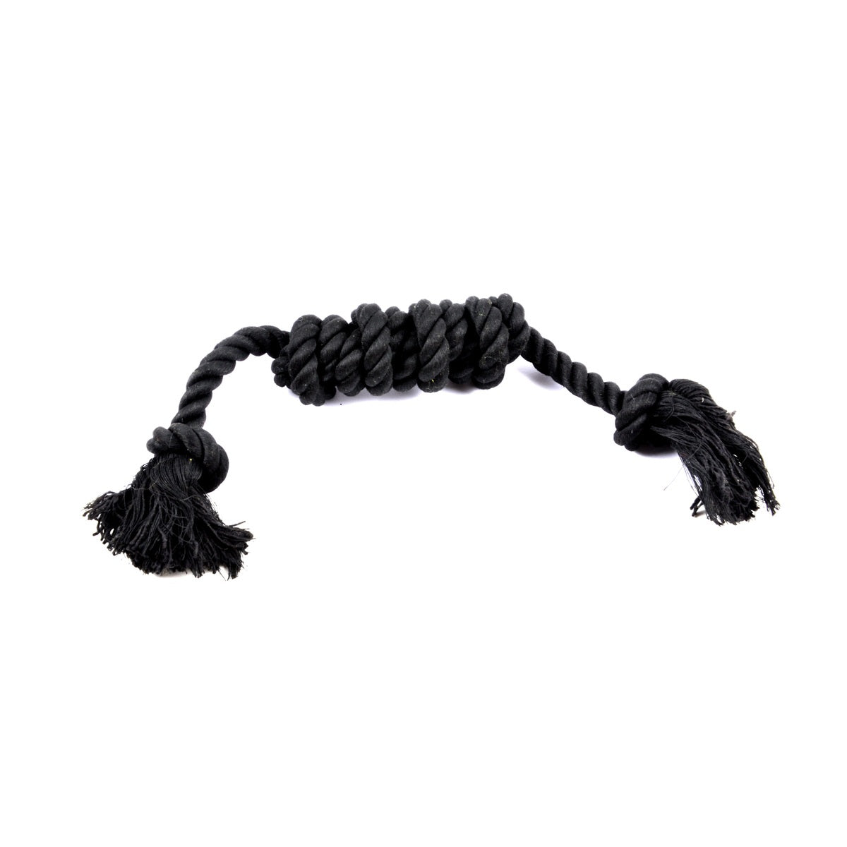 Jeu corde multi noeuds noir pour chien