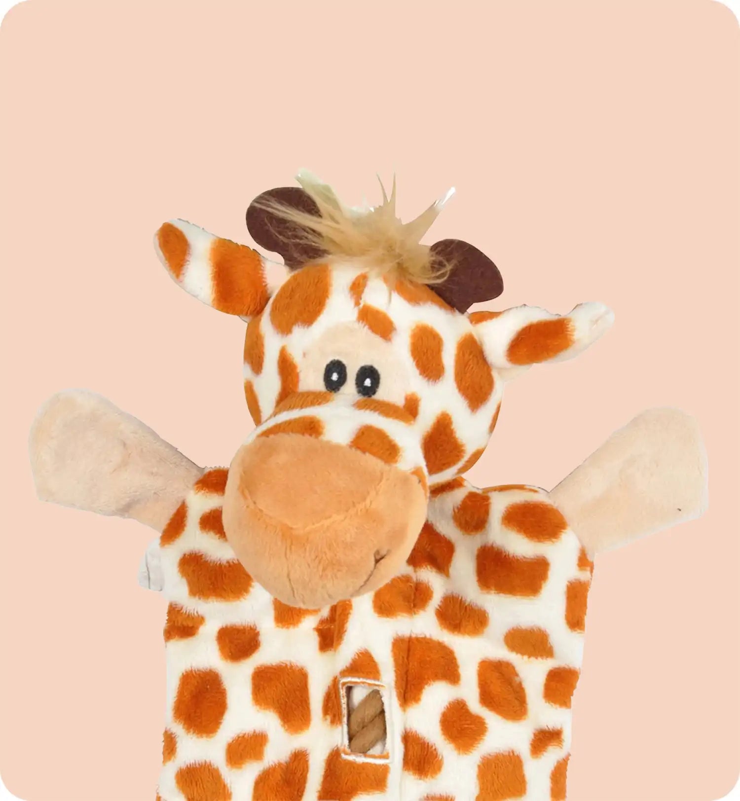 Jouet peluche Girafe et corde pour chien