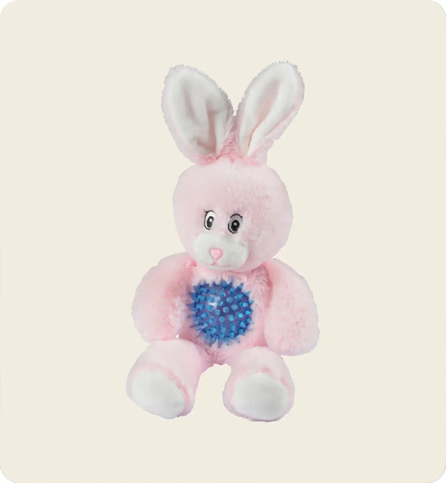 Jouet peluche lapin avec balle pour chien