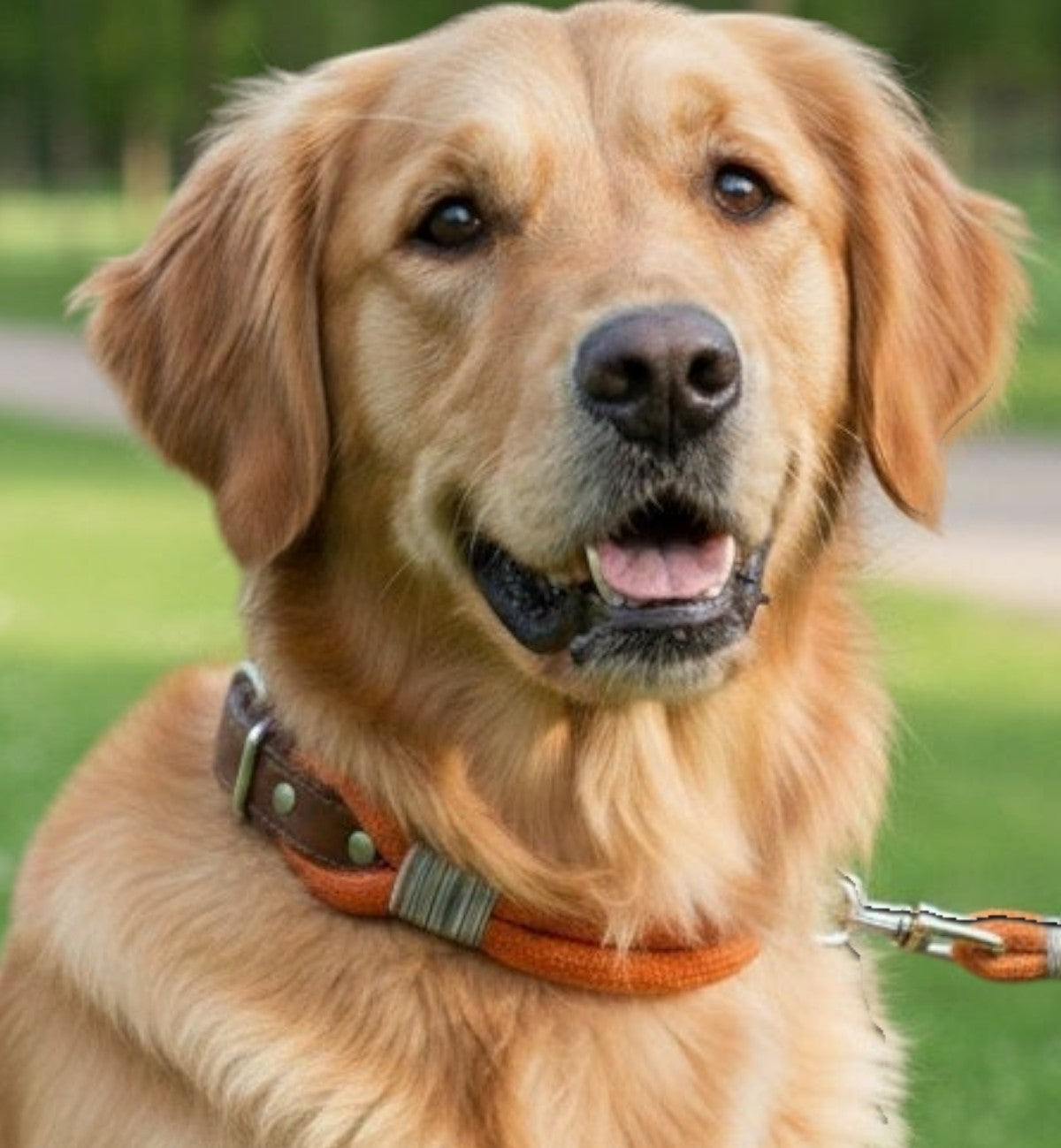 Laisse pour chien Athos 130 cm Cognac