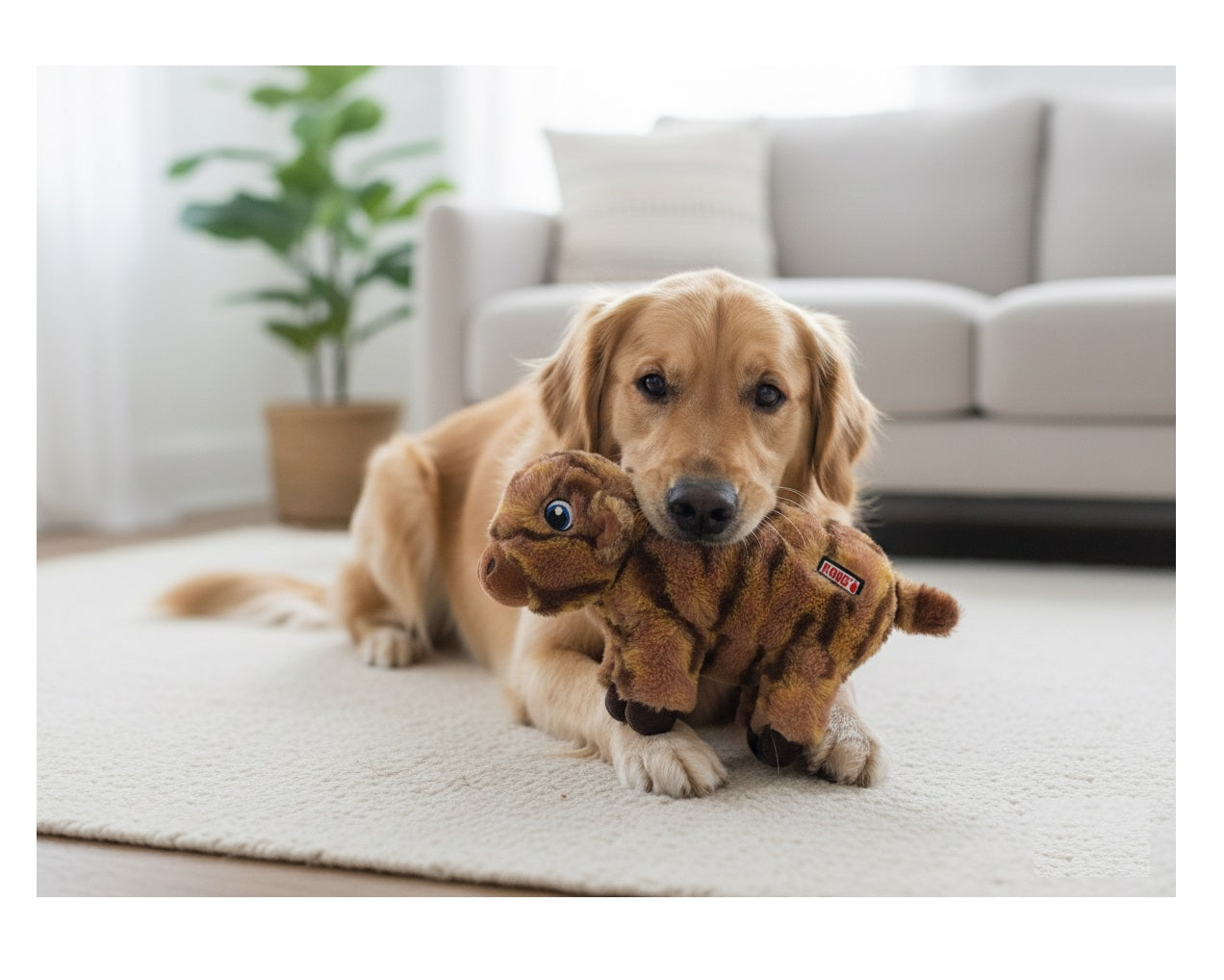 Jeu Kong pour chien Vaches brune - vue 3