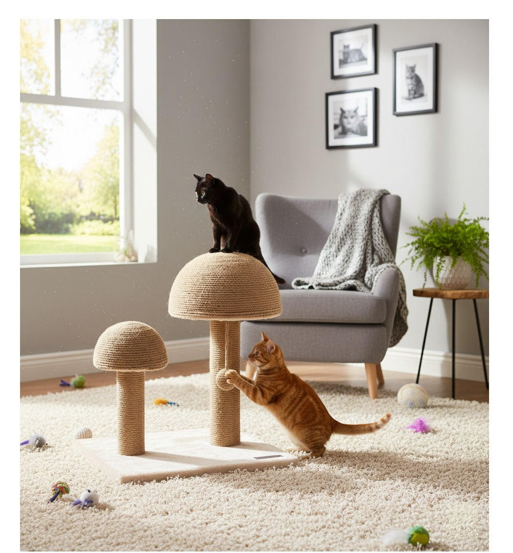 Arbre a griffer pour chat Champignon