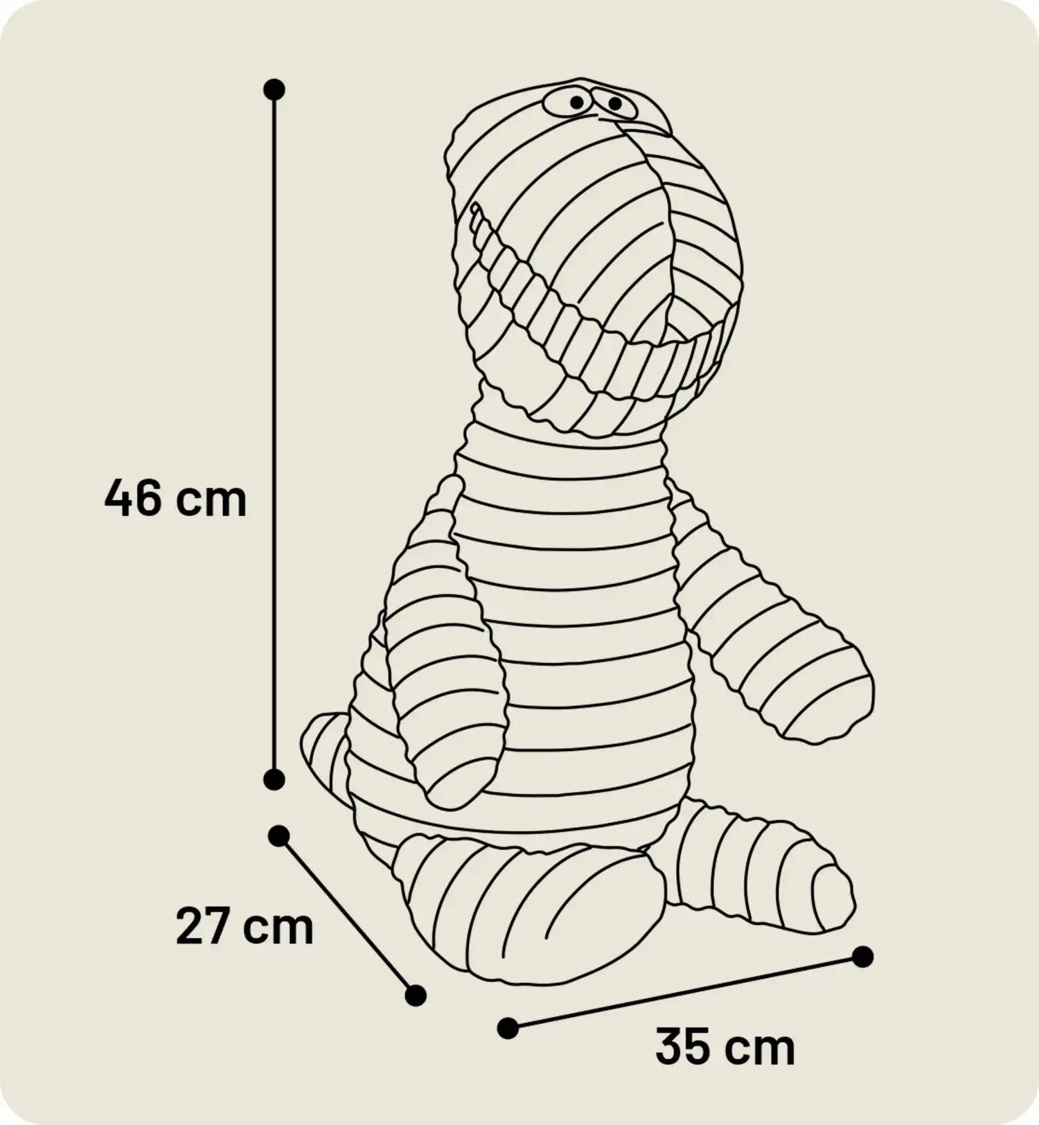 Peluche sonore Crocodile