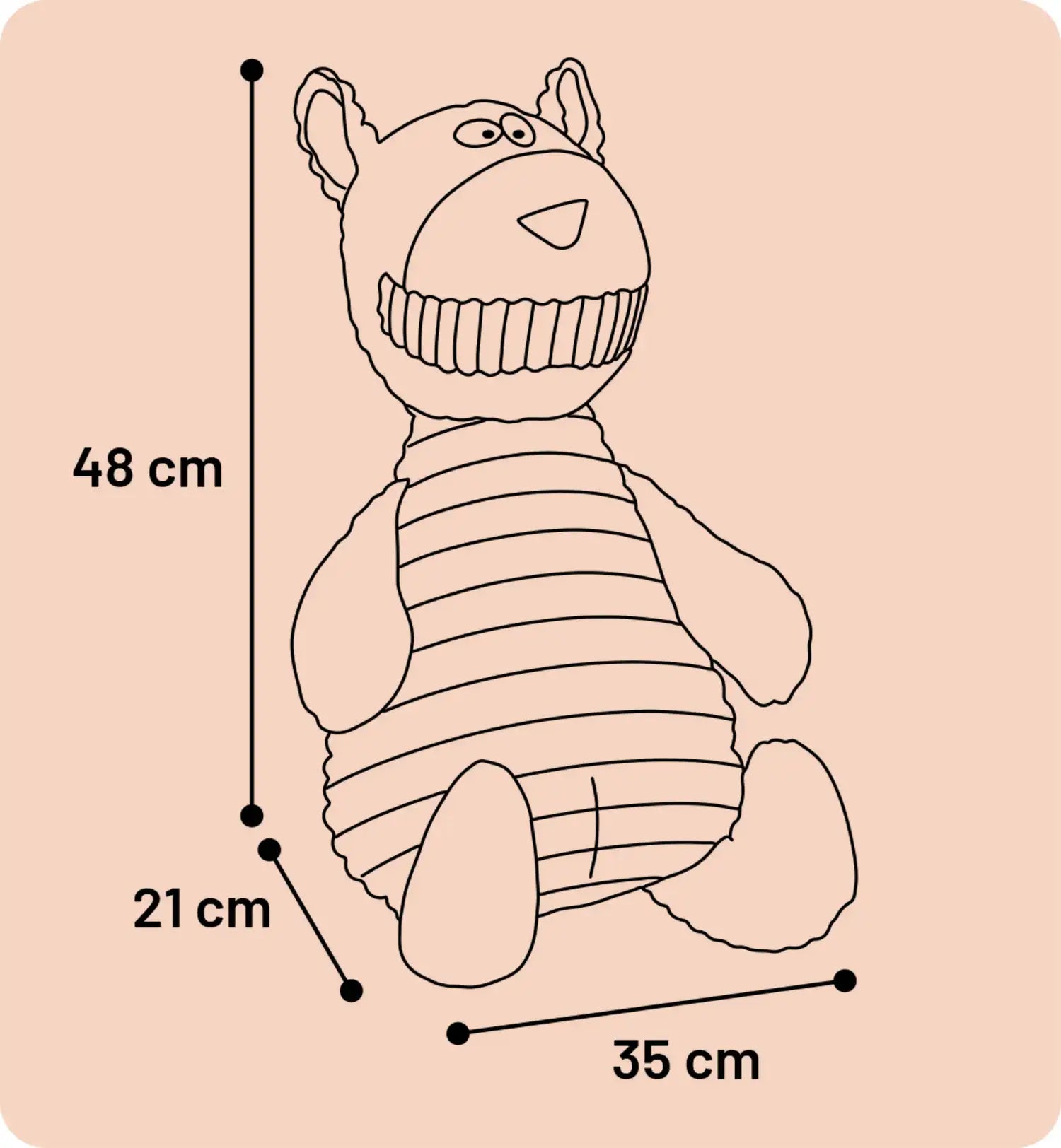 Peluche sonore Ribi le renard
