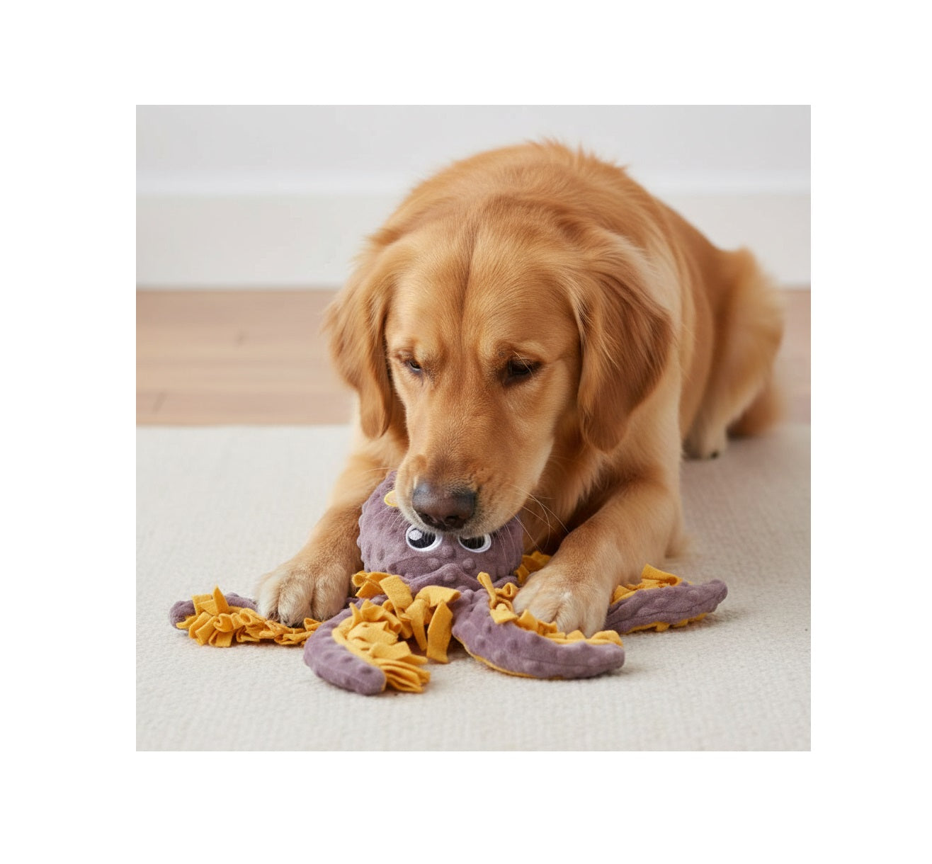 Jeu d'occupation et de fouille Morgane calamar pour chien - vue 4