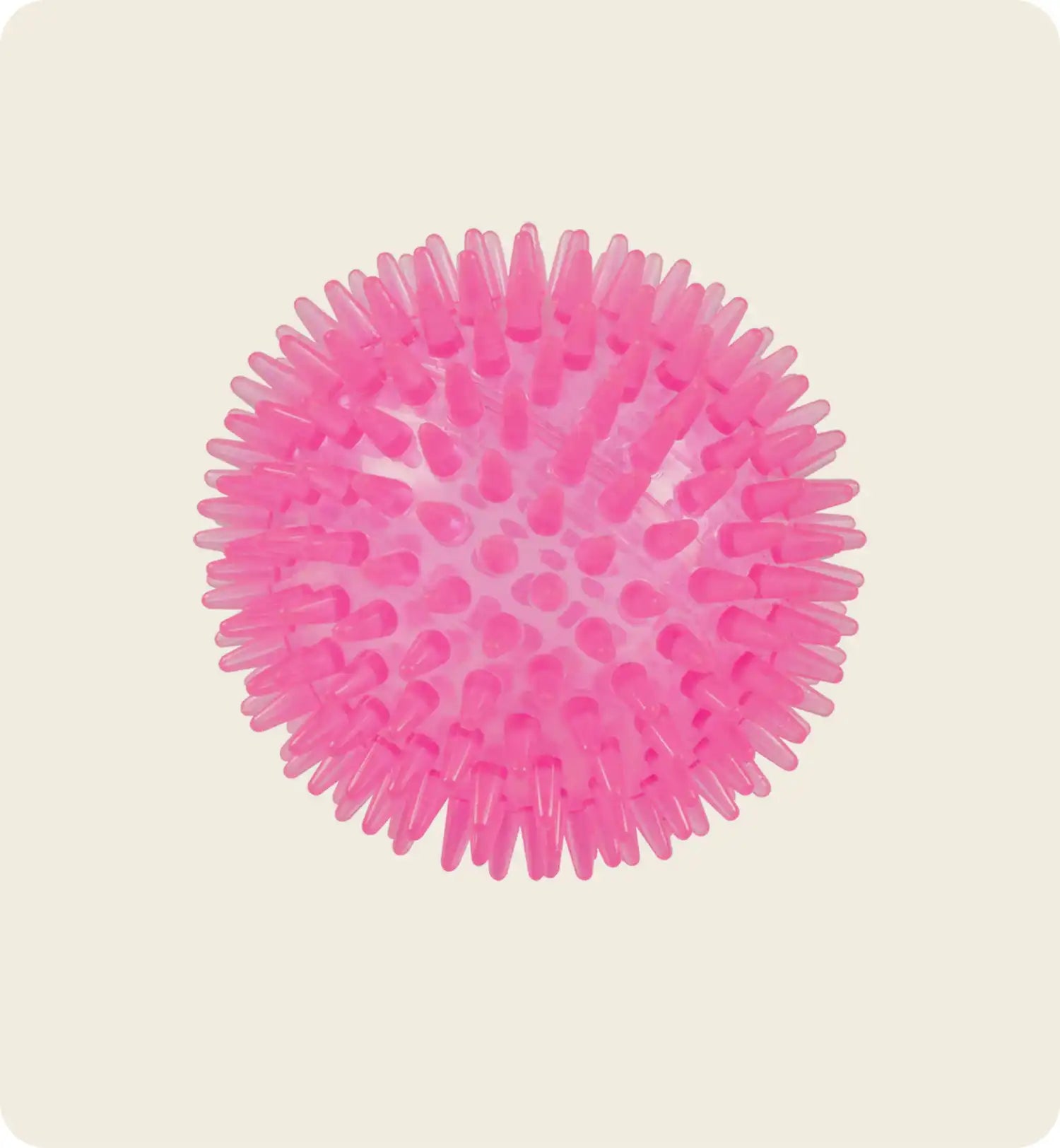 Set de 2 jouets balle et os rose 13 x 8 cm pour chien