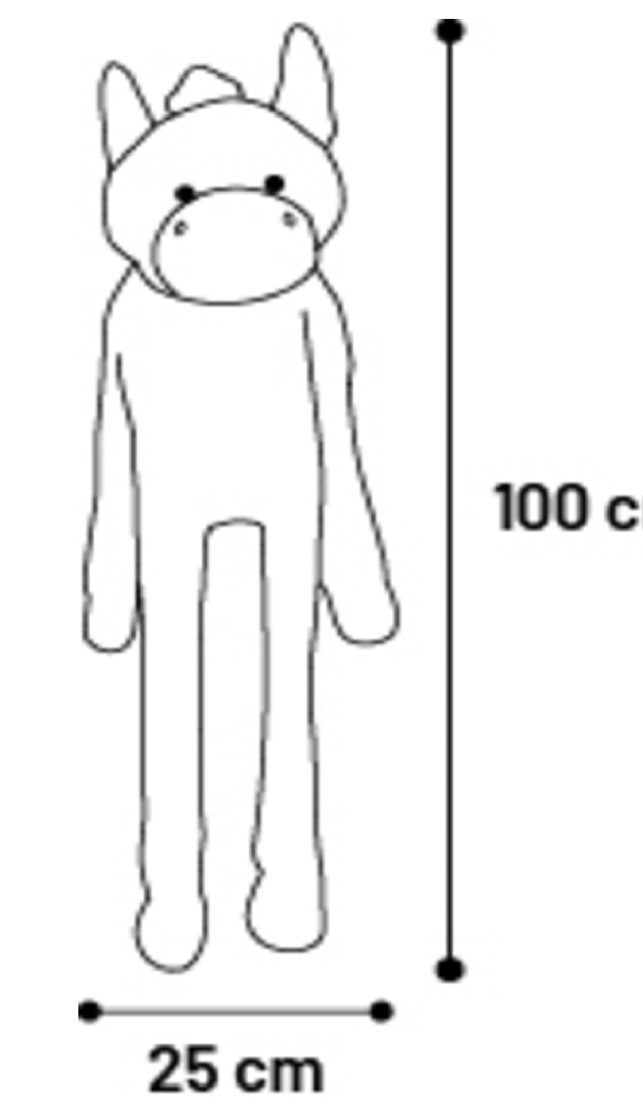 Jeu Geant sonore pour chien Zebre en peluche - vue 3